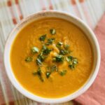Coconut curry squash soup.